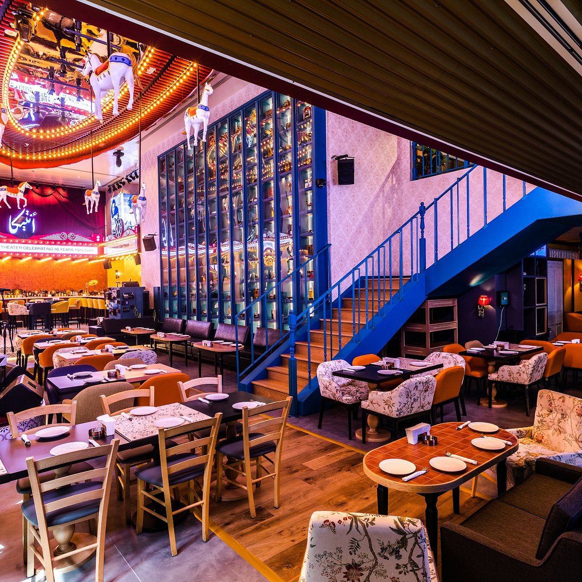 Antika Bar traditional dining setup Restaurants in Dubai