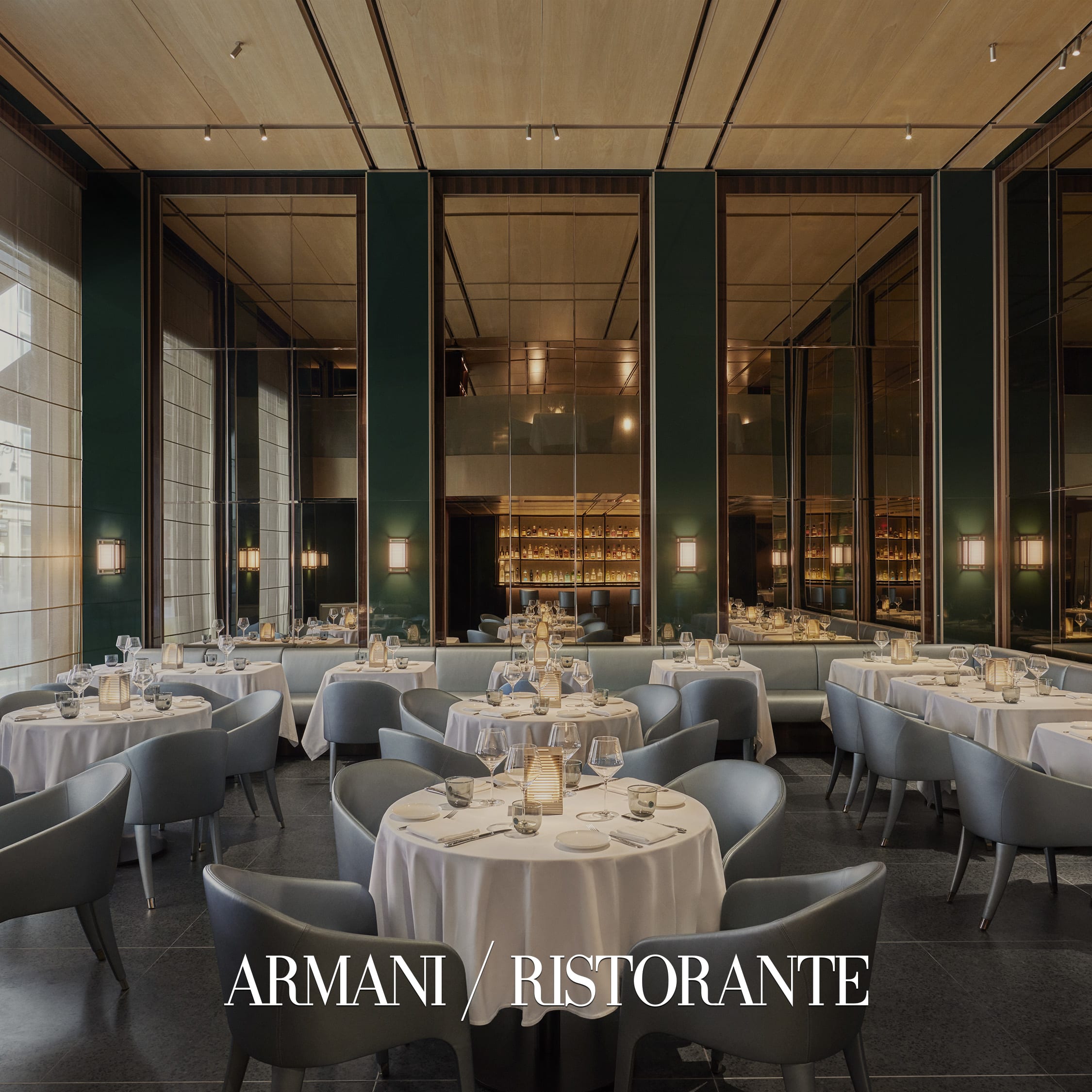 Elegant dining setting at Armani/Ristorante Restaurants in Dubai