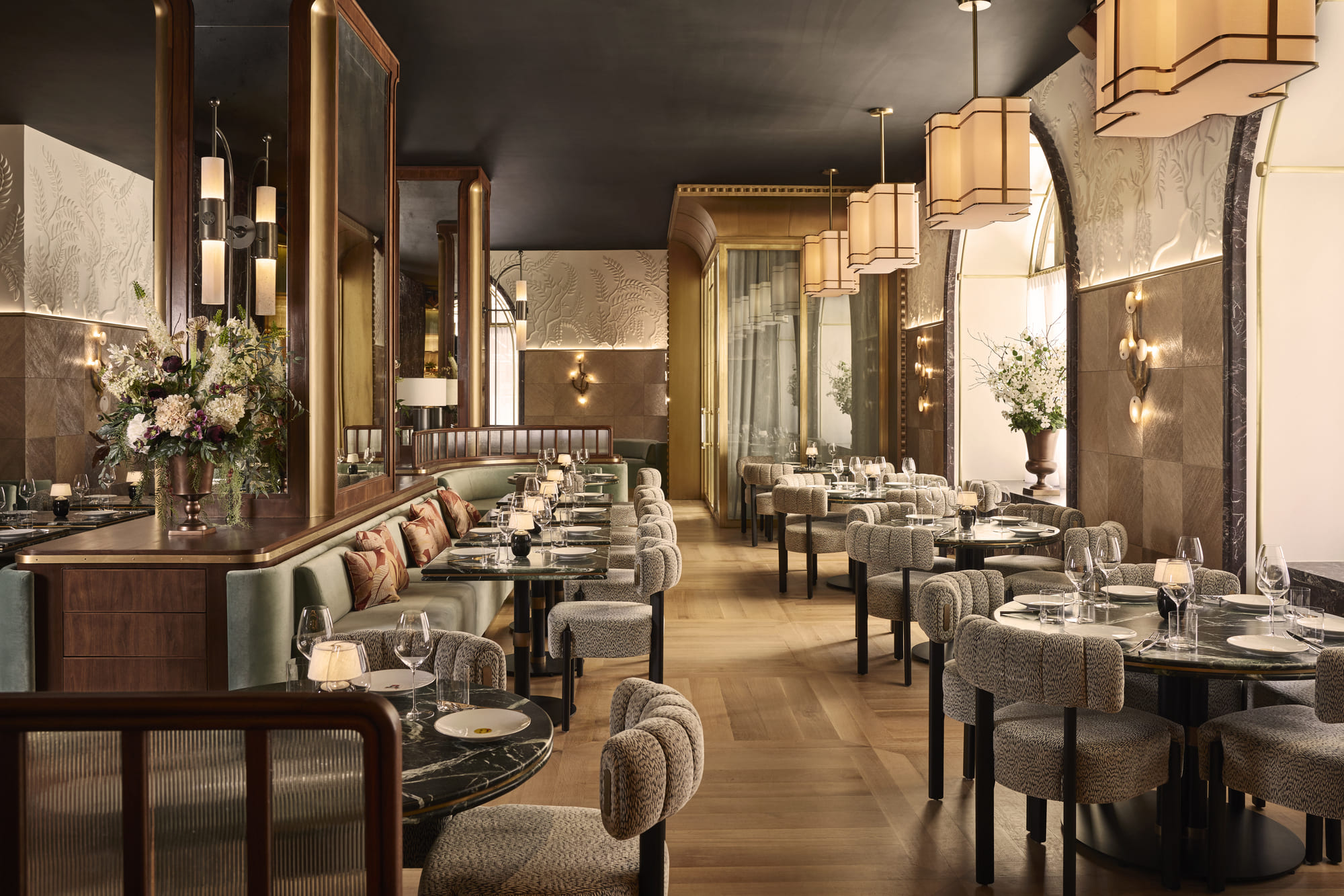 Luxurious interior of Beefbar Restaurants in Dubai