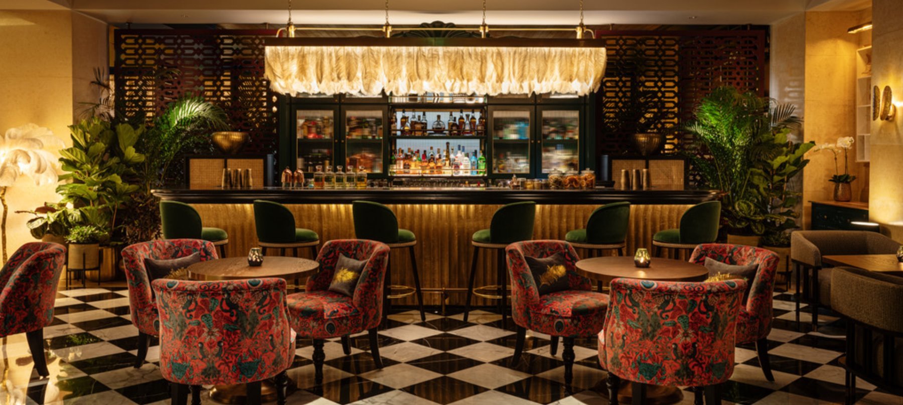 Luxurious interior of Indego by Vineet Restaurants in Dubai