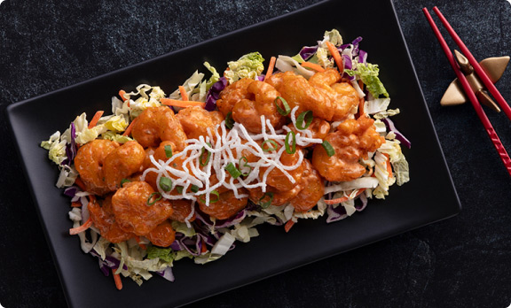 P.F Chang's famous Dynamite Shrimp dish Restaurants in Dubai