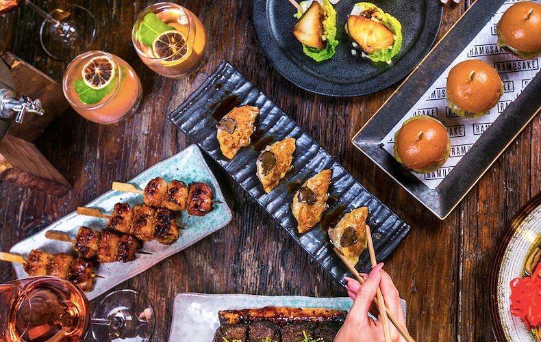 Elegant dining setup at Ramusake Best Restaurants in Dubai