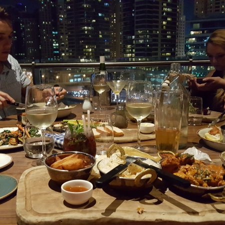 Stylish interior at The Scene by Simon Rimmer Restaurants in Dubai