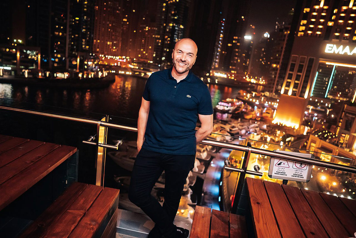 Chef Simon Rimmer at The Scene Best Restaurants in Dubai