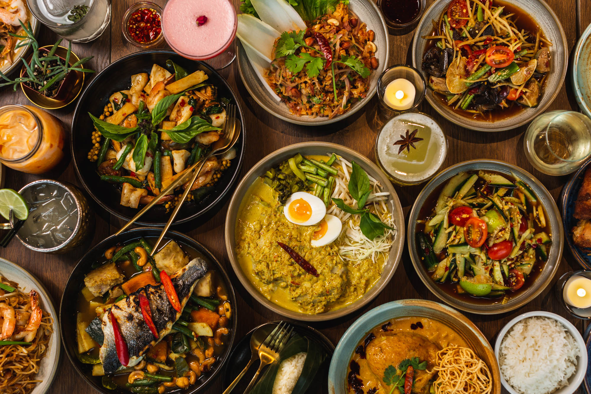 Elegant Interior at Tong Thai Restaurants in Dubai